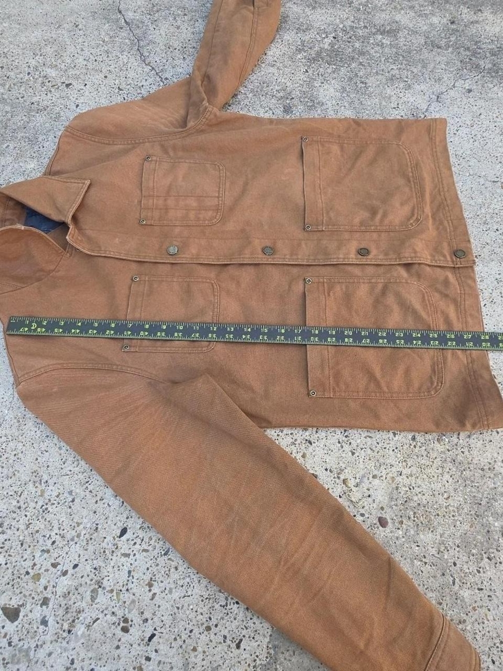 Pendleton Chore Coat Size Medium Brown Canvas Work Jacket Barn Western - Picture 4 of 8